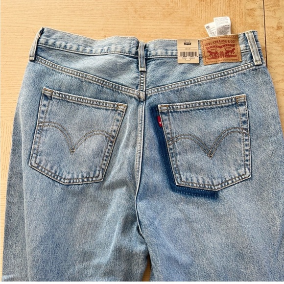 NWT Levi’s ribcage straight ankle new 32x27 distressed-Unique - Picture 7 of 8